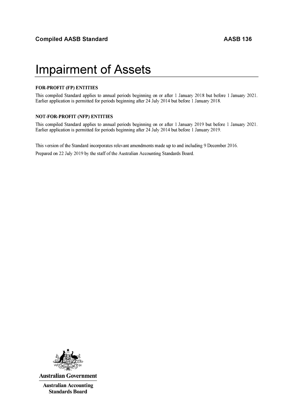 AASB136 Impairment Of Asset ACCG2024 Document - ACCG2024 - MQ - Studocu