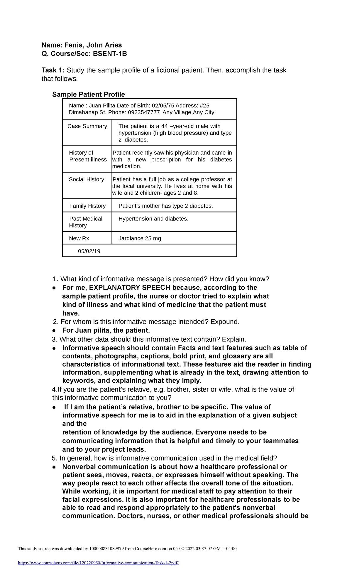 informative-communication-task-1-2-studocu