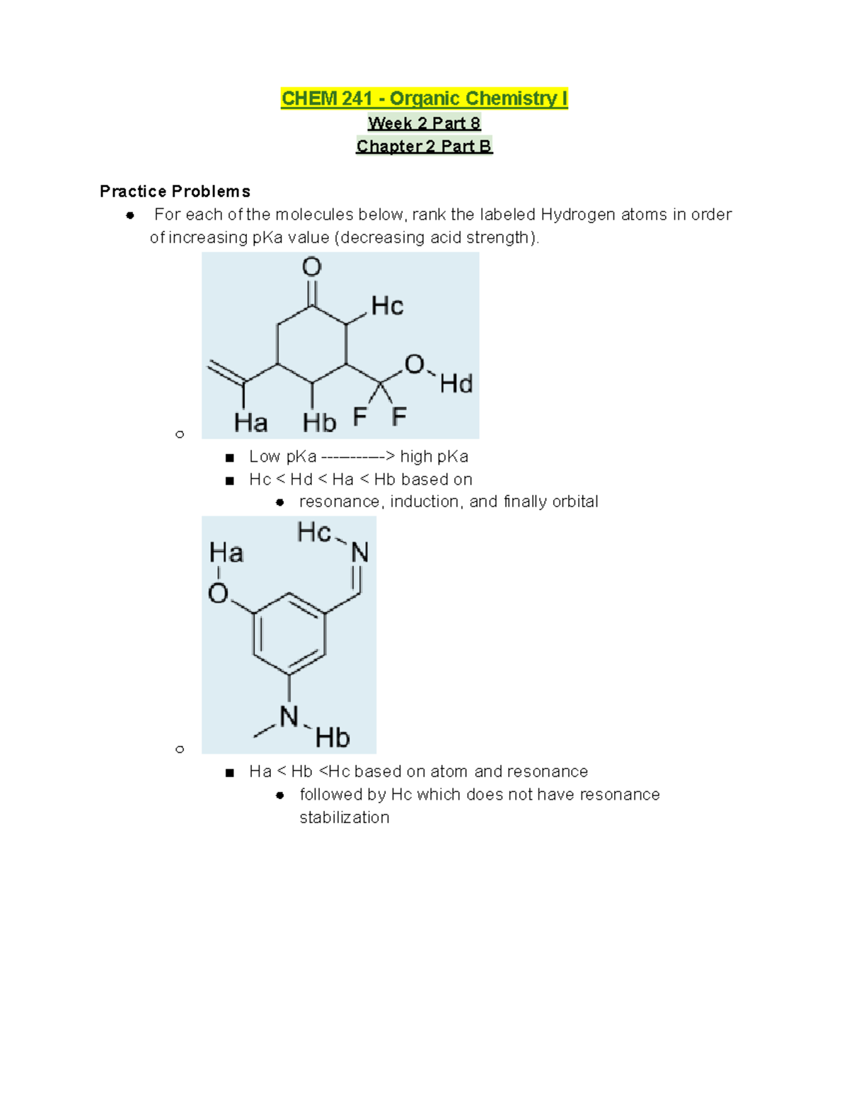 CHEM 241 Lecture Notes Week 2 Part 8 - Chapter 2 Part B Notes - CHEM ...