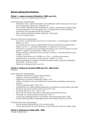 Geschiedenis Samenvatting Hoofdstuk 9 en 10 - KA2: Verwoestingen op