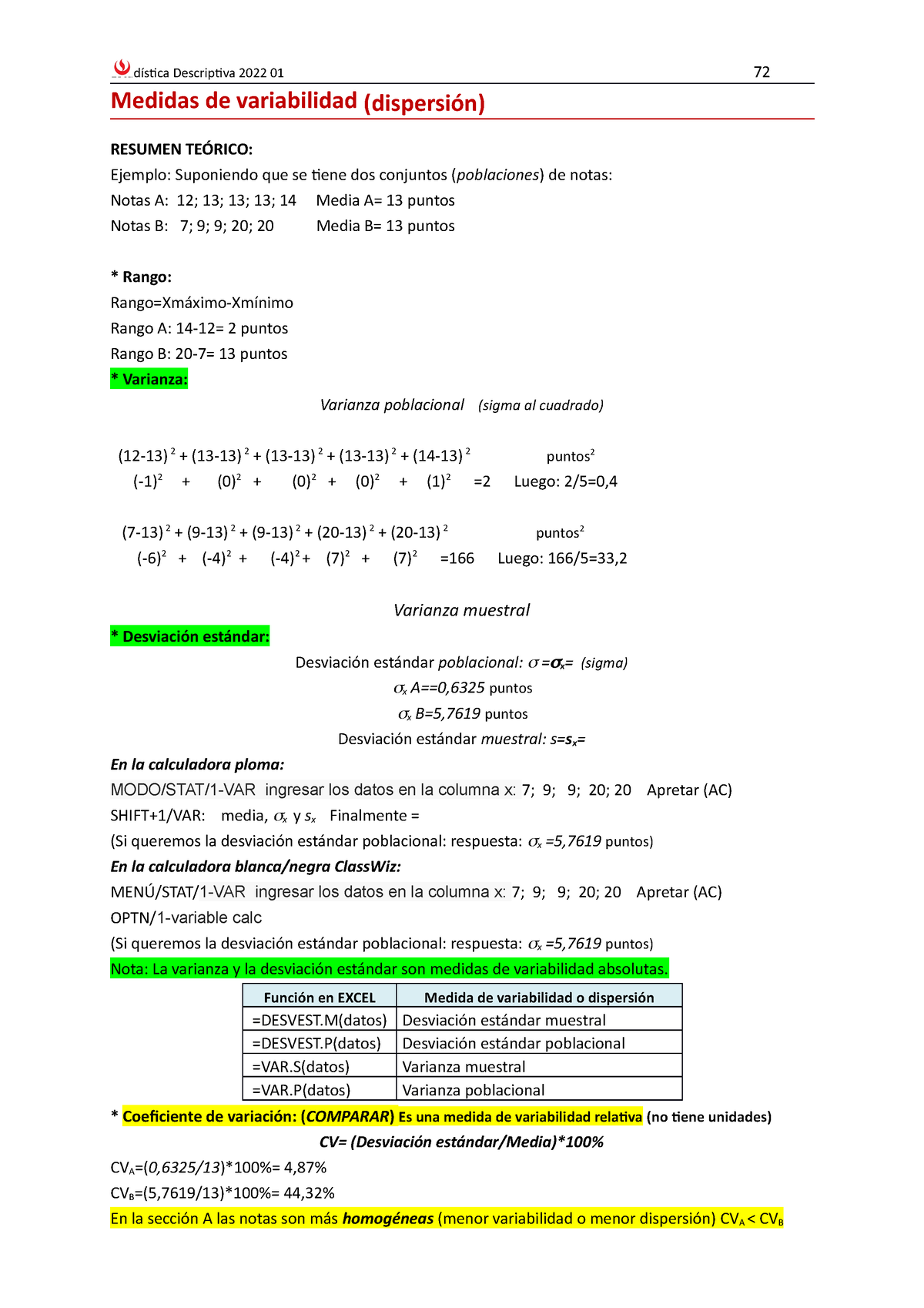 Medidas DE Dispersión( Variabilidad) Explicado - Medidas De ...