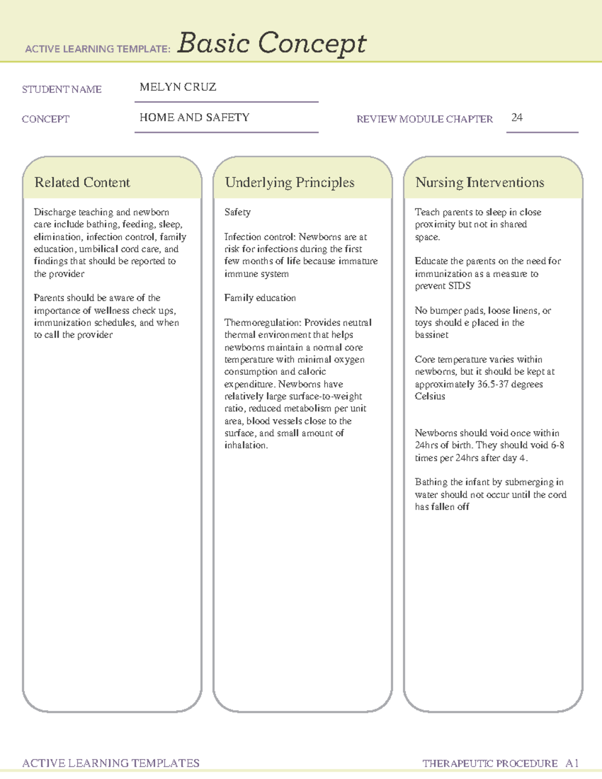 home-and-safety-ati-templates-and-testing-material-student-name-melyn-cruz-concept-home-and