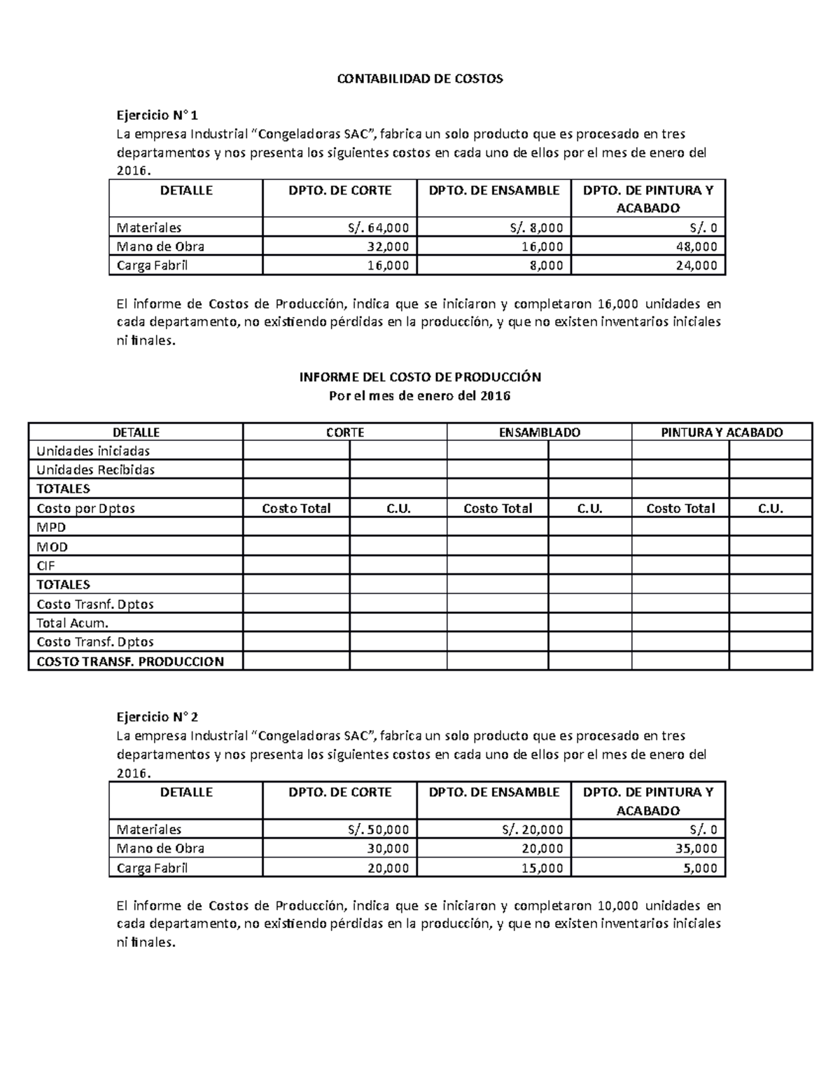 Ejercicios Contabilidad Costos Por Proceso - CONTABILIDAD DE COSTOS ...