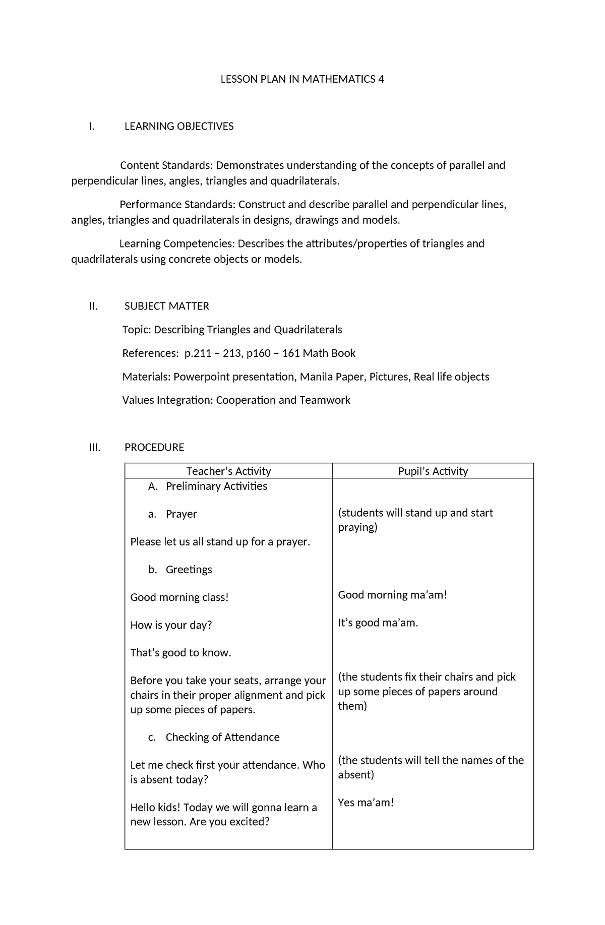 Lesson PLAN IN Mathematics 4- Galve ( Final) - LESSON PLAN IN ...