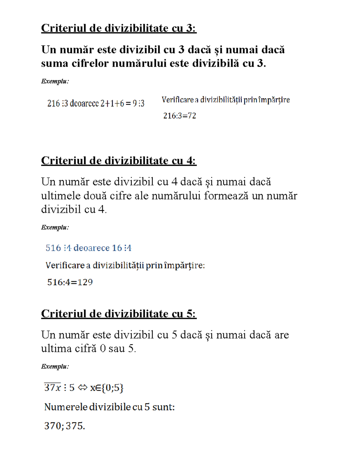 Criterii De Divizibilitate - Exemplu: Criteriul De Divizibilitate Cu 4 ...