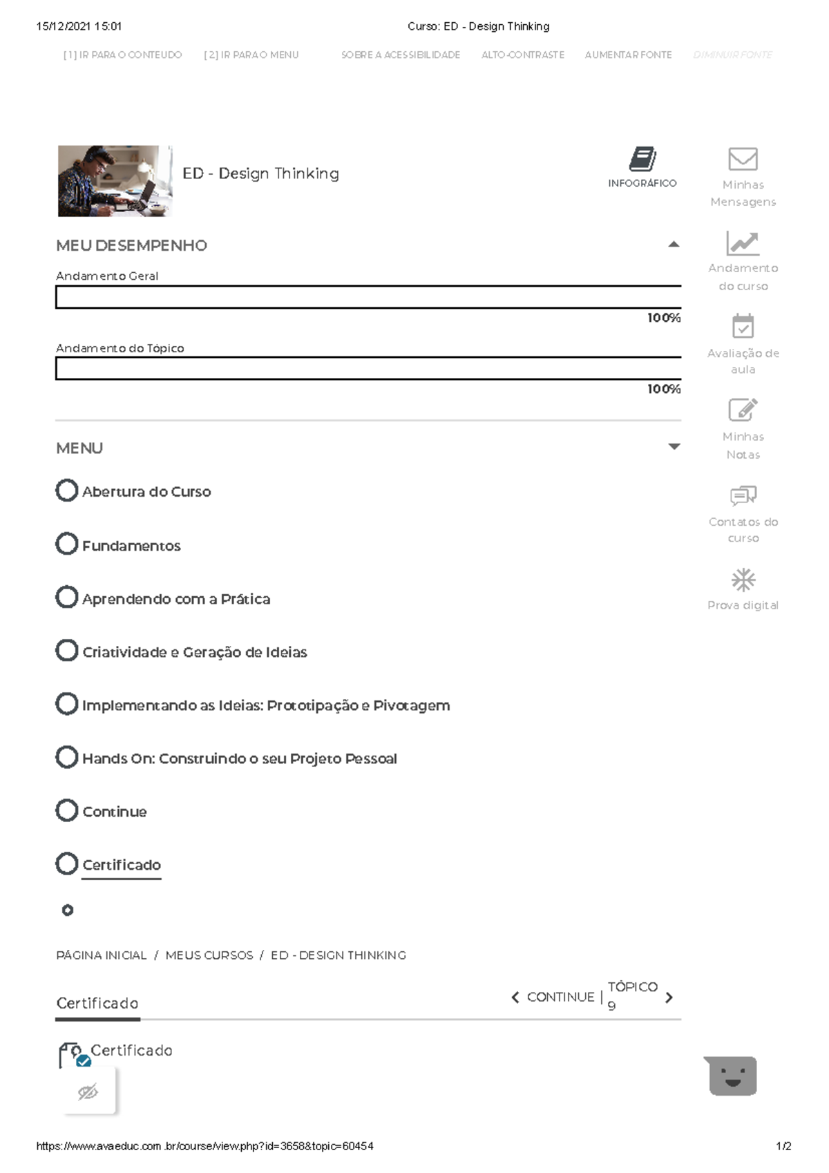 Curso ED - Design Thinking - 15/12/2021 15:01 Curso: ED - Design ...