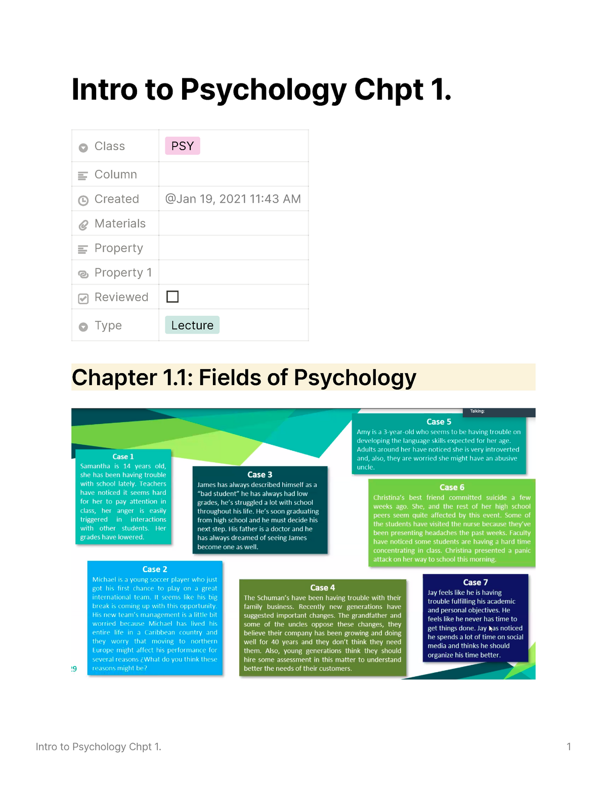 Intro to Psychology Chpt 1 PSY 2013 ASU Studocu