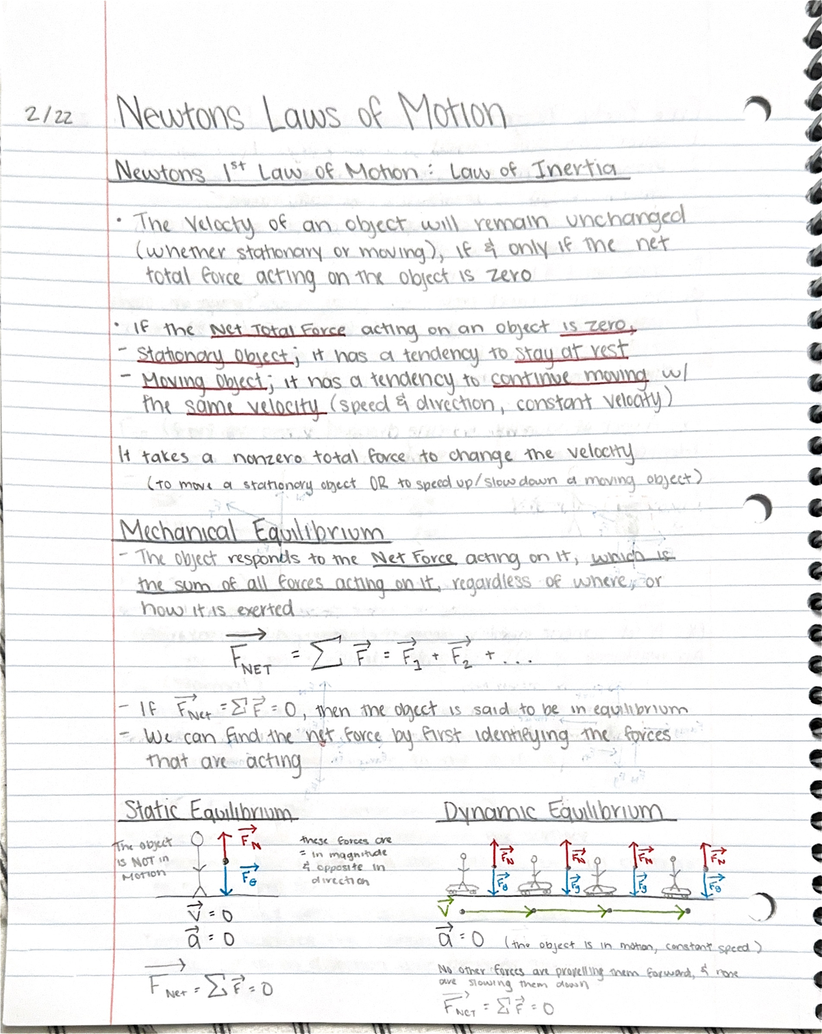 Newtons Laws of Motion Notes - PHYS 1251 - UGA - Studocu