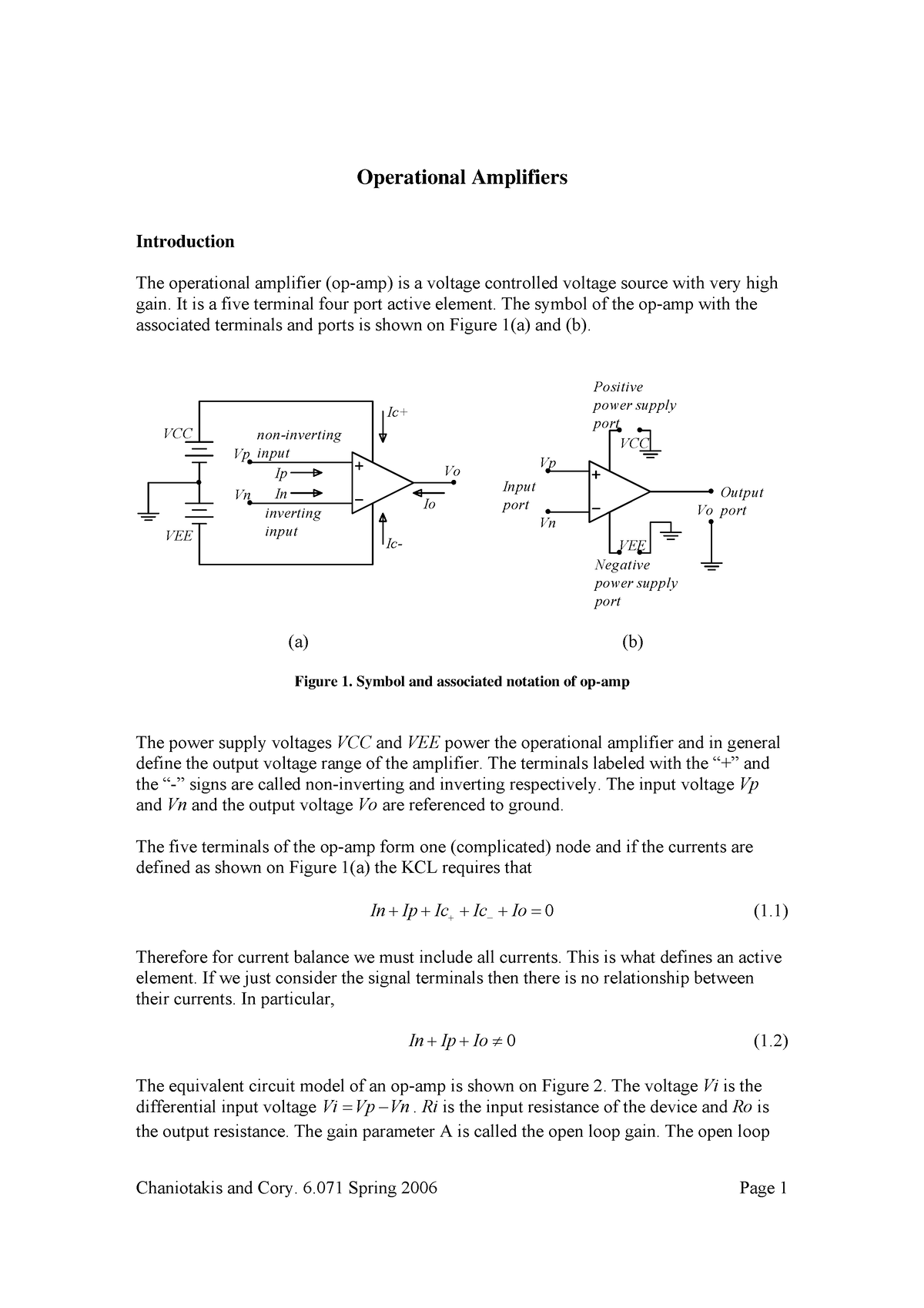 E7b81789 Ae20fd3cac8c1855359 B3e10 22 Op Amps1 - Operational Amplifiers ...