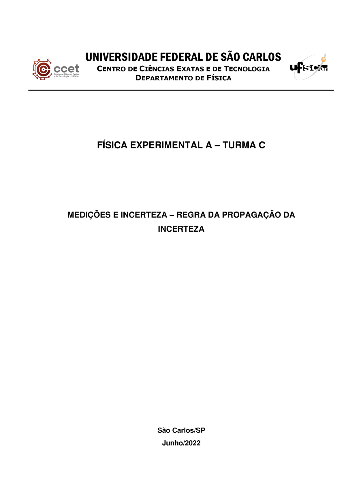 incerteza fisica experimental