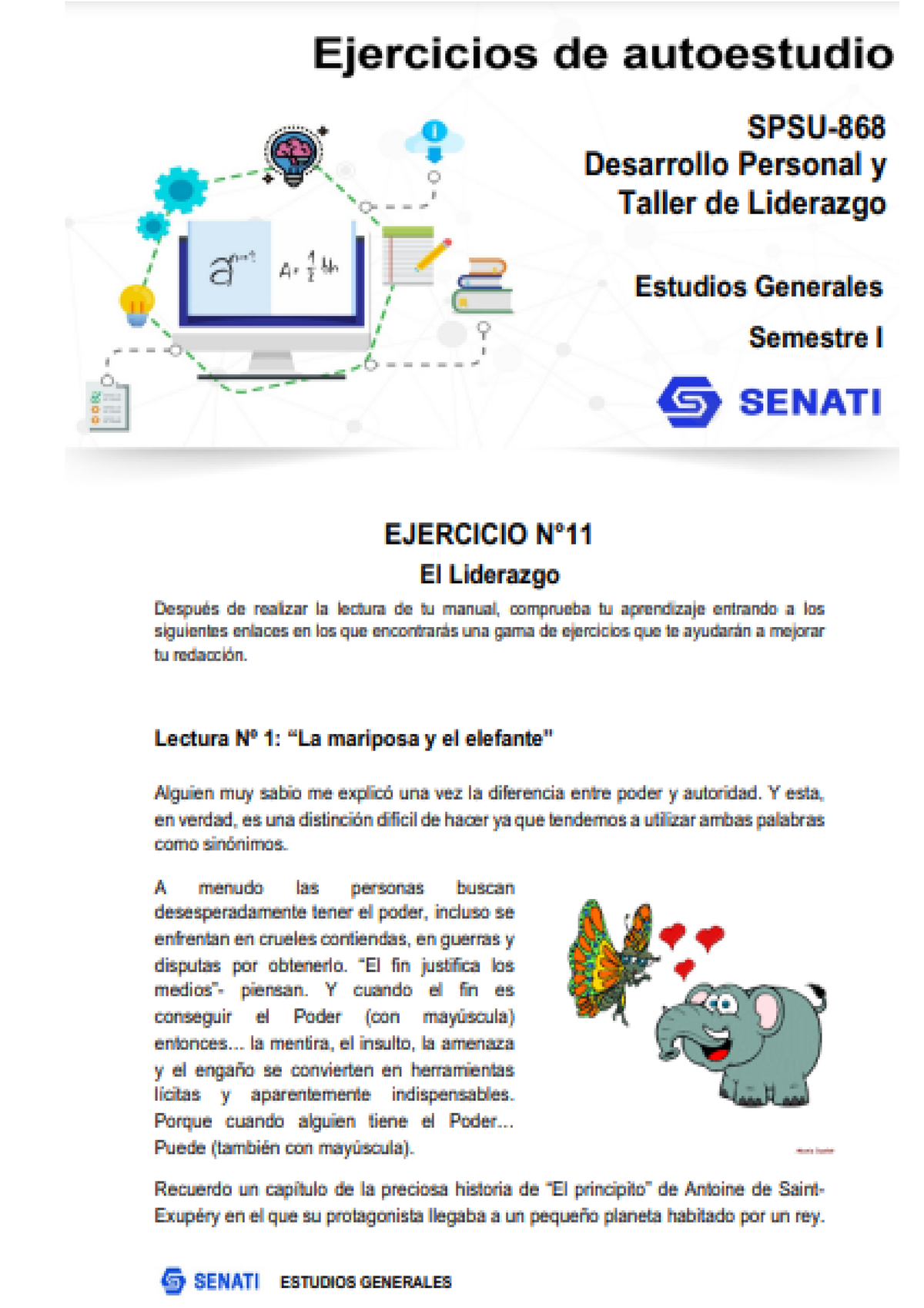 Desarrollo Personal Y Taller De Liderazgo 11 - Studocu