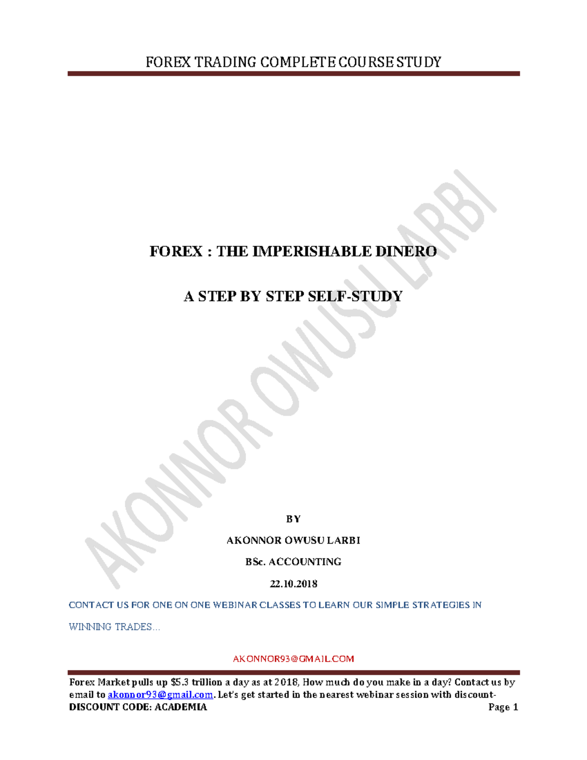 Forex Trading Complete Course Study FORE - Forex Market pulls up $5 ...