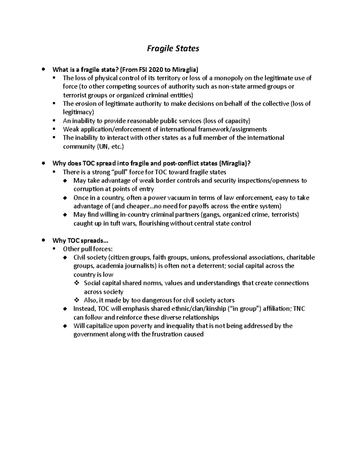 Fragile States Fragile States What Is A Fragile State From FSI 2020 