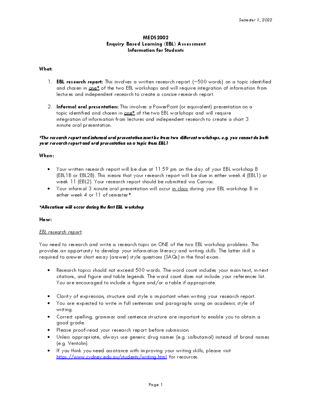 MEDS2002 EBL Assessment Information 2022 MEDS2002 USyd Studocu   Thumb 1200 1553 