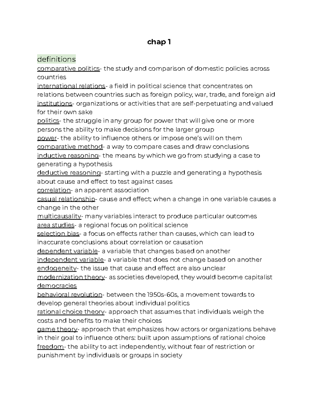 comparative-politics-week-1-2-chap-1-definitions-comparative-politics