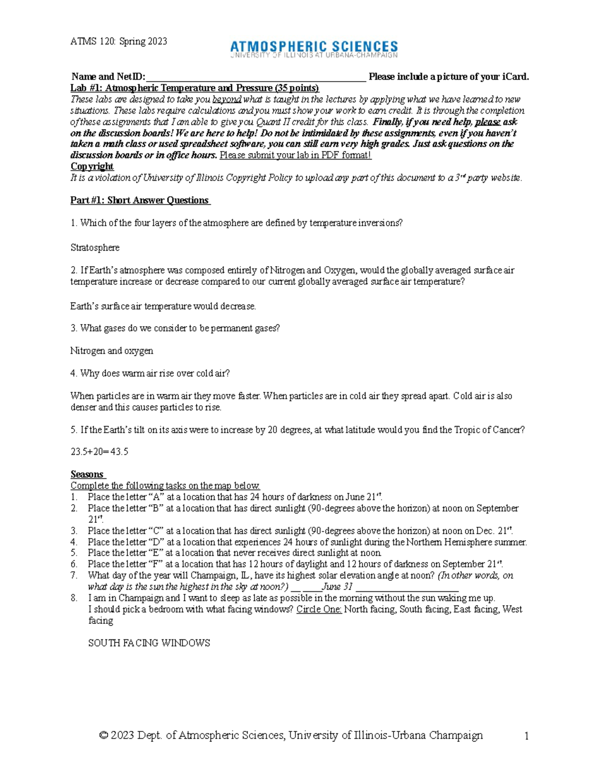 Lab 1 ATSM120 SP23 - Severe and haz weather - Name and - Studocu