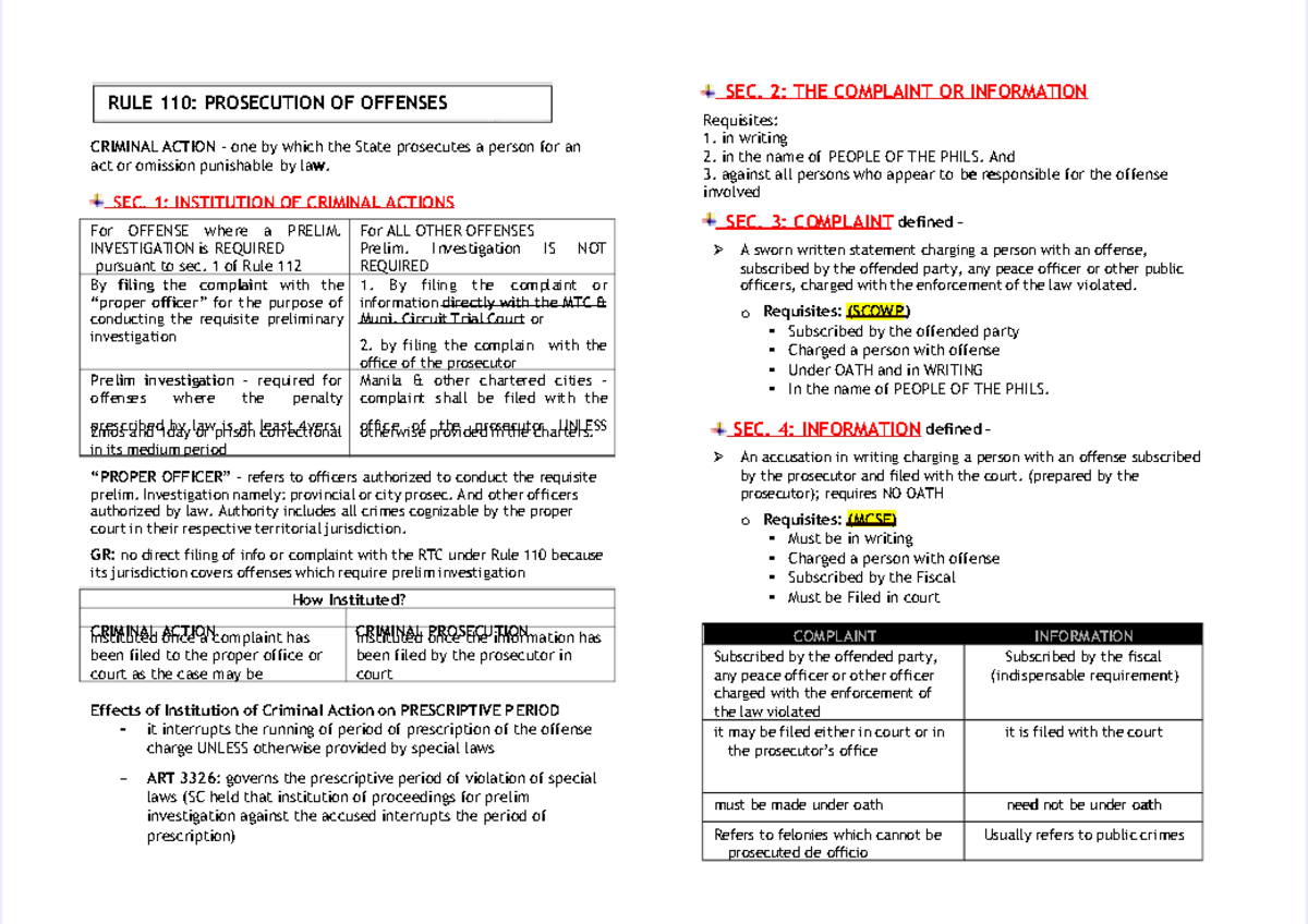 Pdf-reviewer-rule-110 compress - CRIMINAL ACTIONCRIMINAL ACTION – one ...