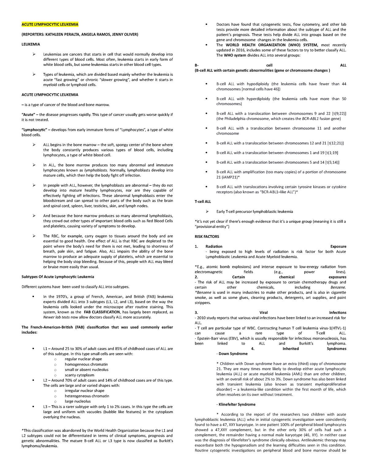 acute-lymphocytic-leukemia-acute-lymphocytic-leukemia-reporters