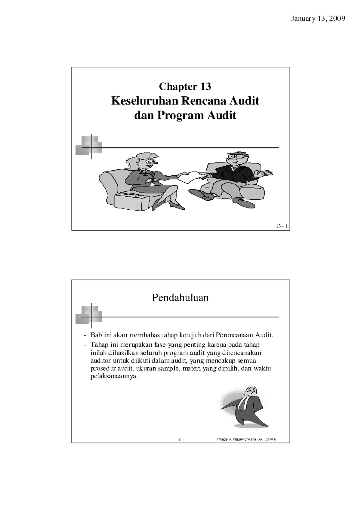 Auditing-ch-13 Keseluruhan-rencana-audit-program-audit - 13 - 1 Chapter ...