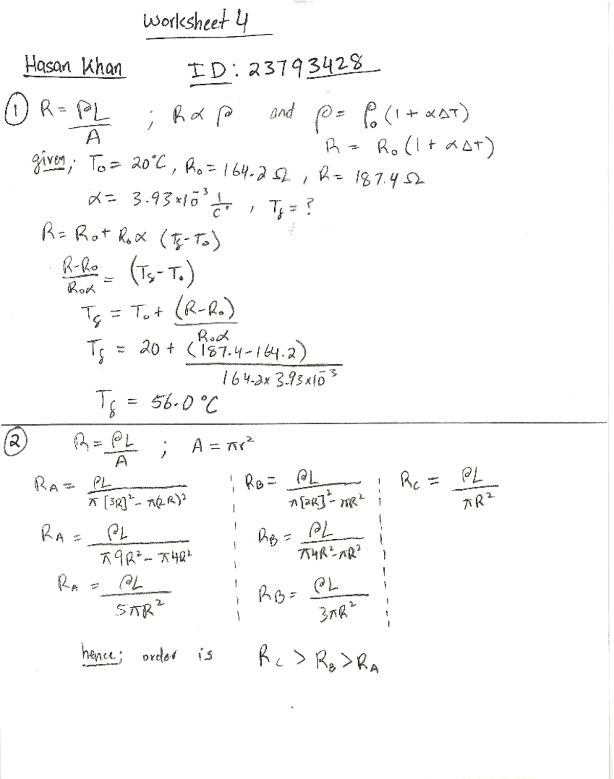 Physics 156 Worksheet 4 - PHY 156 - Studocu