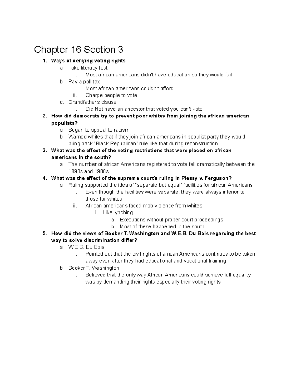 Chapter 16 Section 3 - Summary of the history of america - Chapter 16 ...