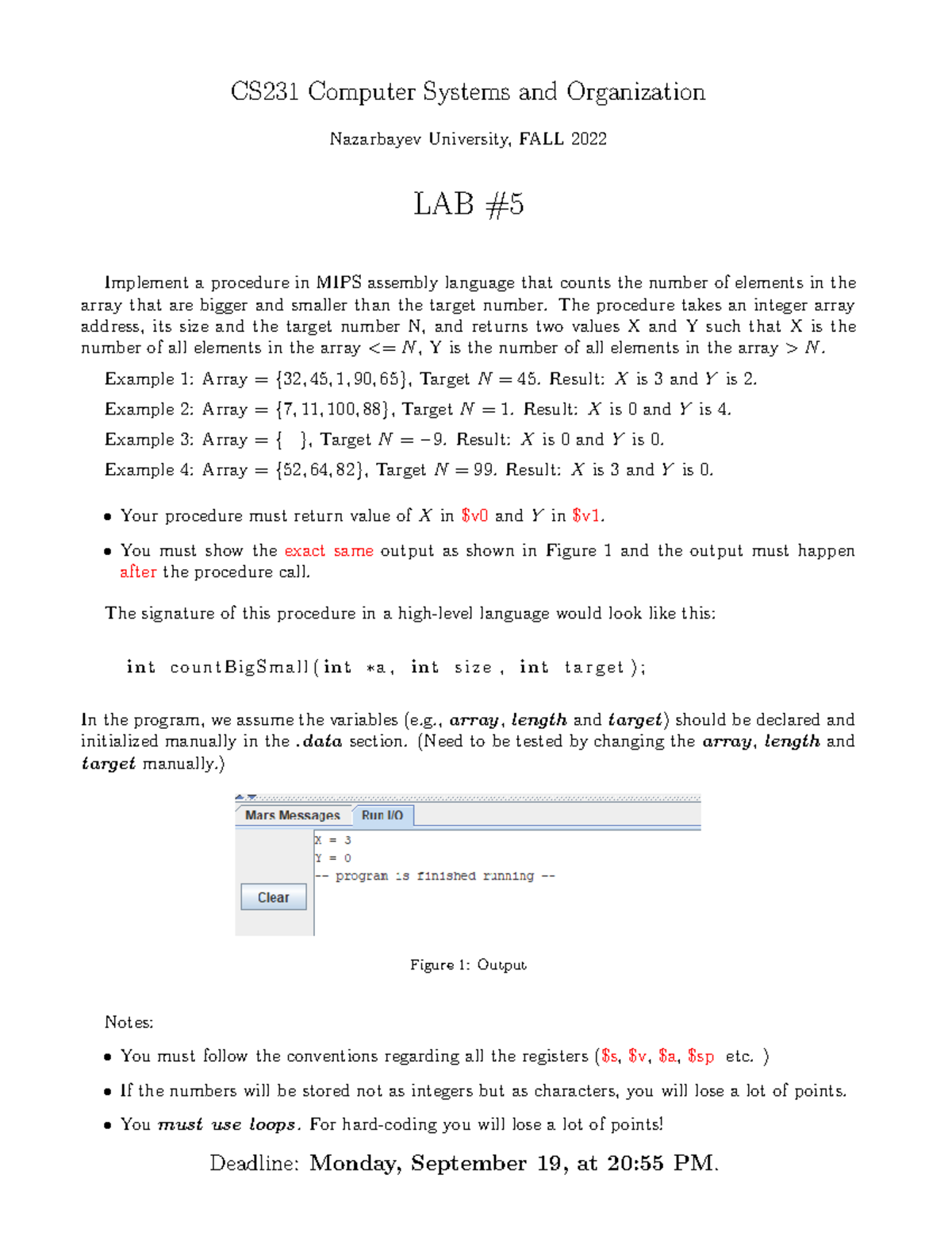 CS231 Lab 5 Fall 2022 Count Big Small (Updated On Sept 10) - CS231 ...