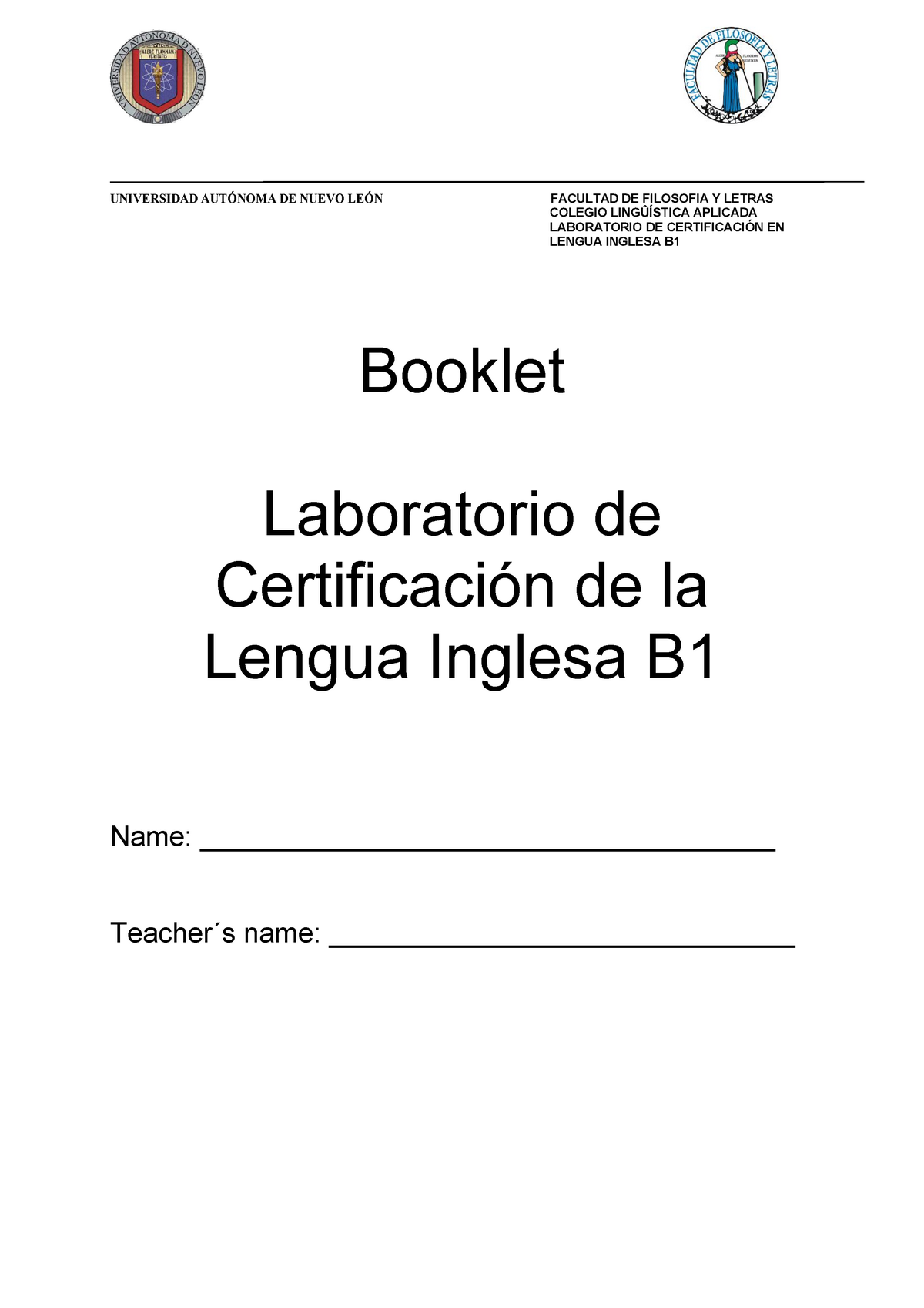 Booklet Laboratorio Certificación B1 Virtual - UNIVERSIDAD AUTÓNOMA DE ...