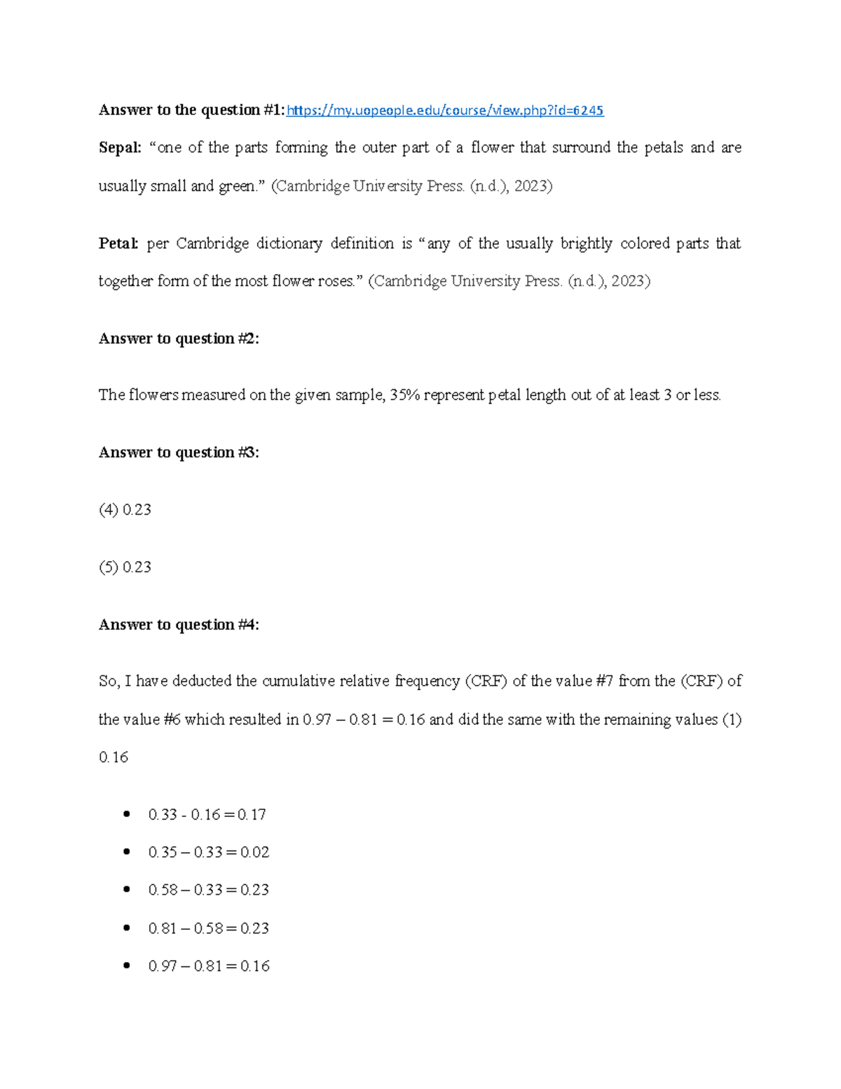 statistics solved assignment