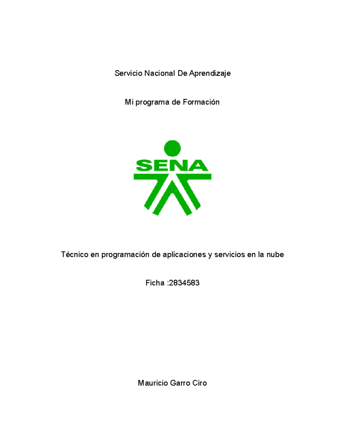 Taller AA4 EV02 - Solcuion Talle R - Servicio Nacional De Aprendizaje ...