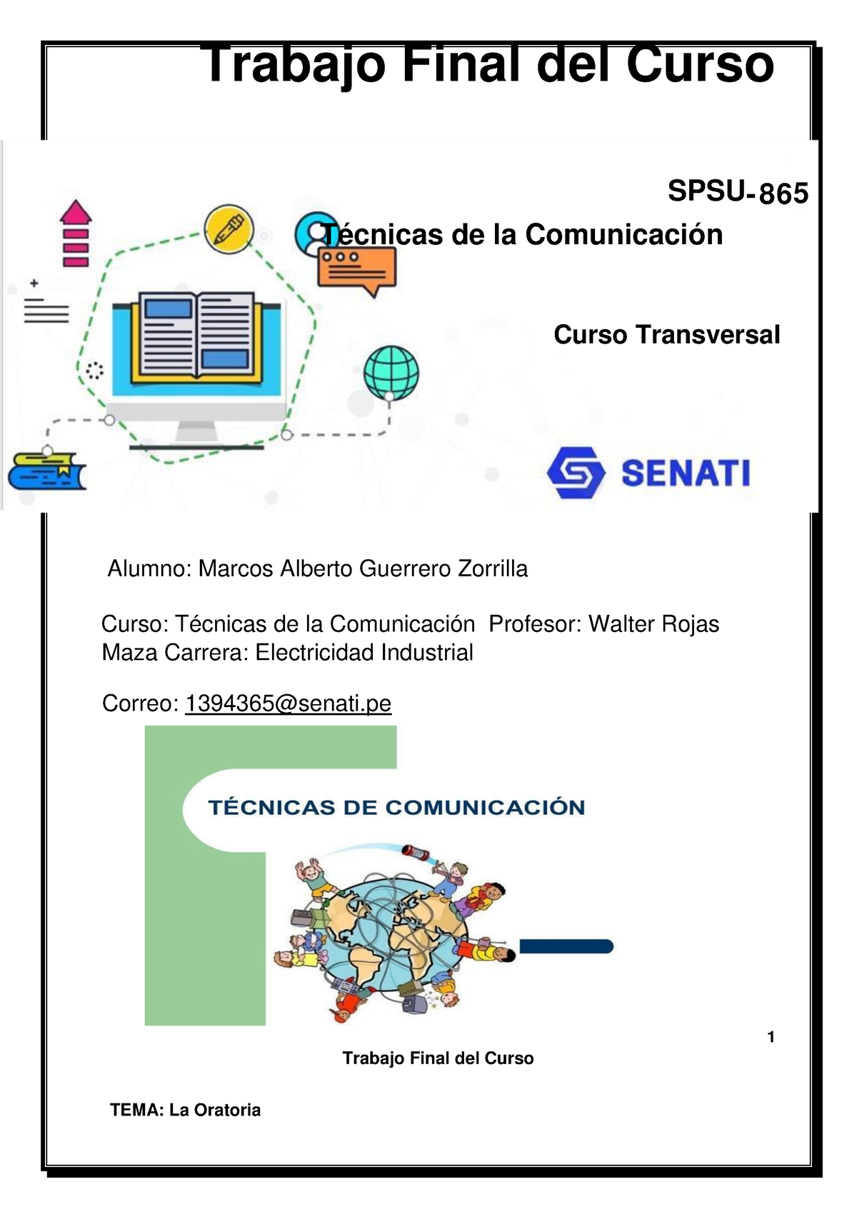 TR1 Tecnicas DE LA Comunicacion - Alumno: Marcos Alberto Guerrero ...