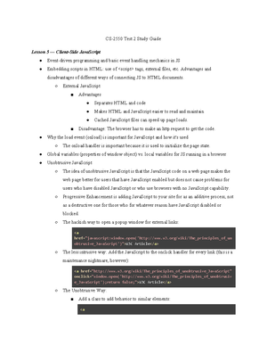 CS2550 Notes - CS-2550: Web Programming I Notes WEEK 1 SLIDES Table of ...