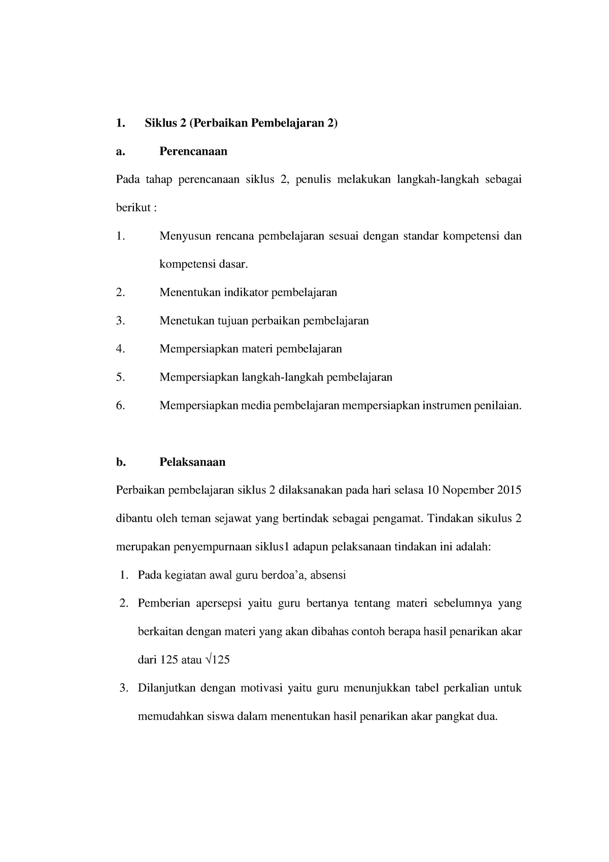 Siklus 2 PBL (Revisi) - Siklus 2 (Perbaikan Pembelajaran 2) A ...