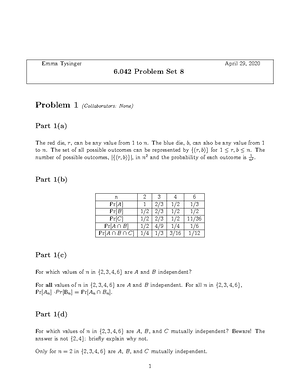 Problem Set 8 Solutions - Mathematics for Computer Science ...