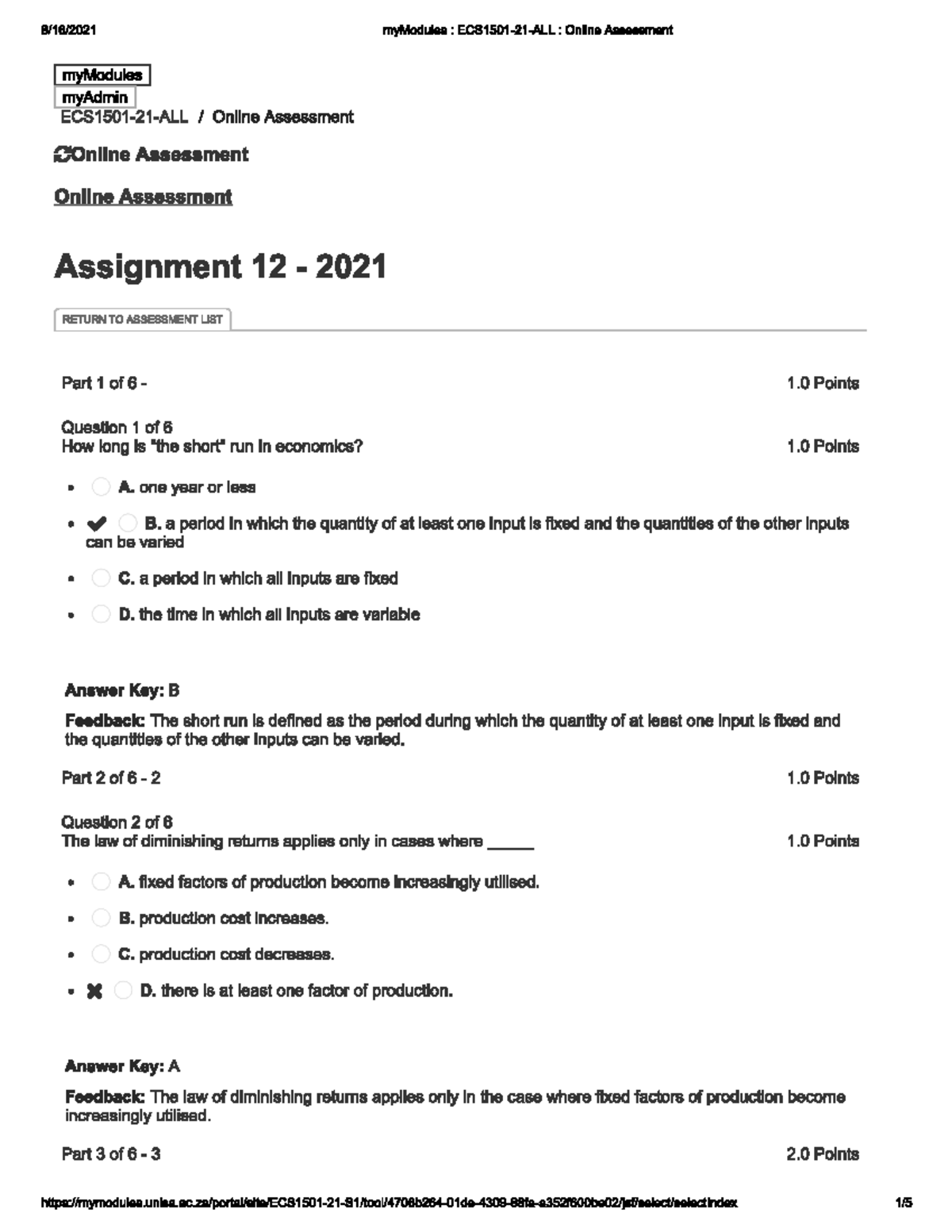 Ecs 12 Assessment Ecs1501 Studocu