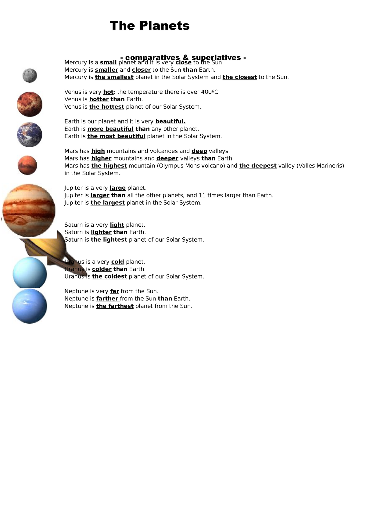 the 11 planets in our solar system
