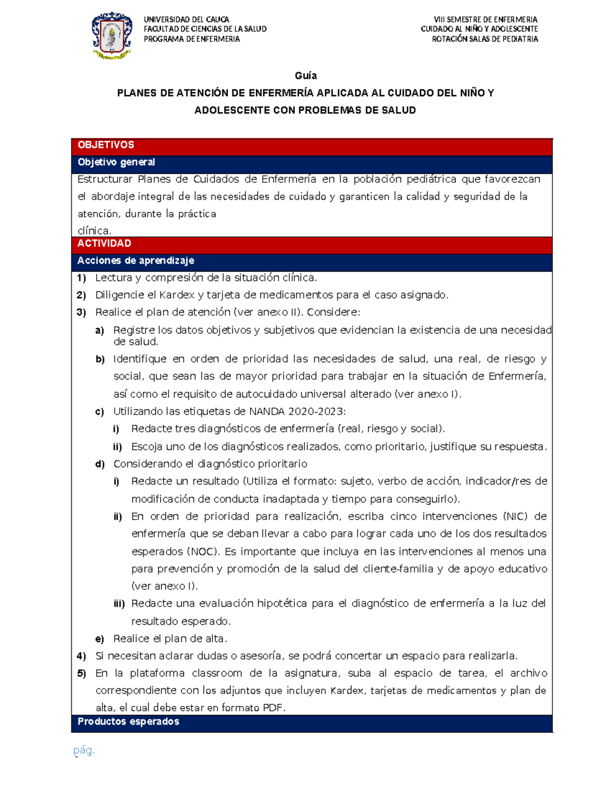Kardex 1111 - FACULTAD DE CIENCIAS DE LA SALUD PROGRAMA DE ENFERMERIA ...