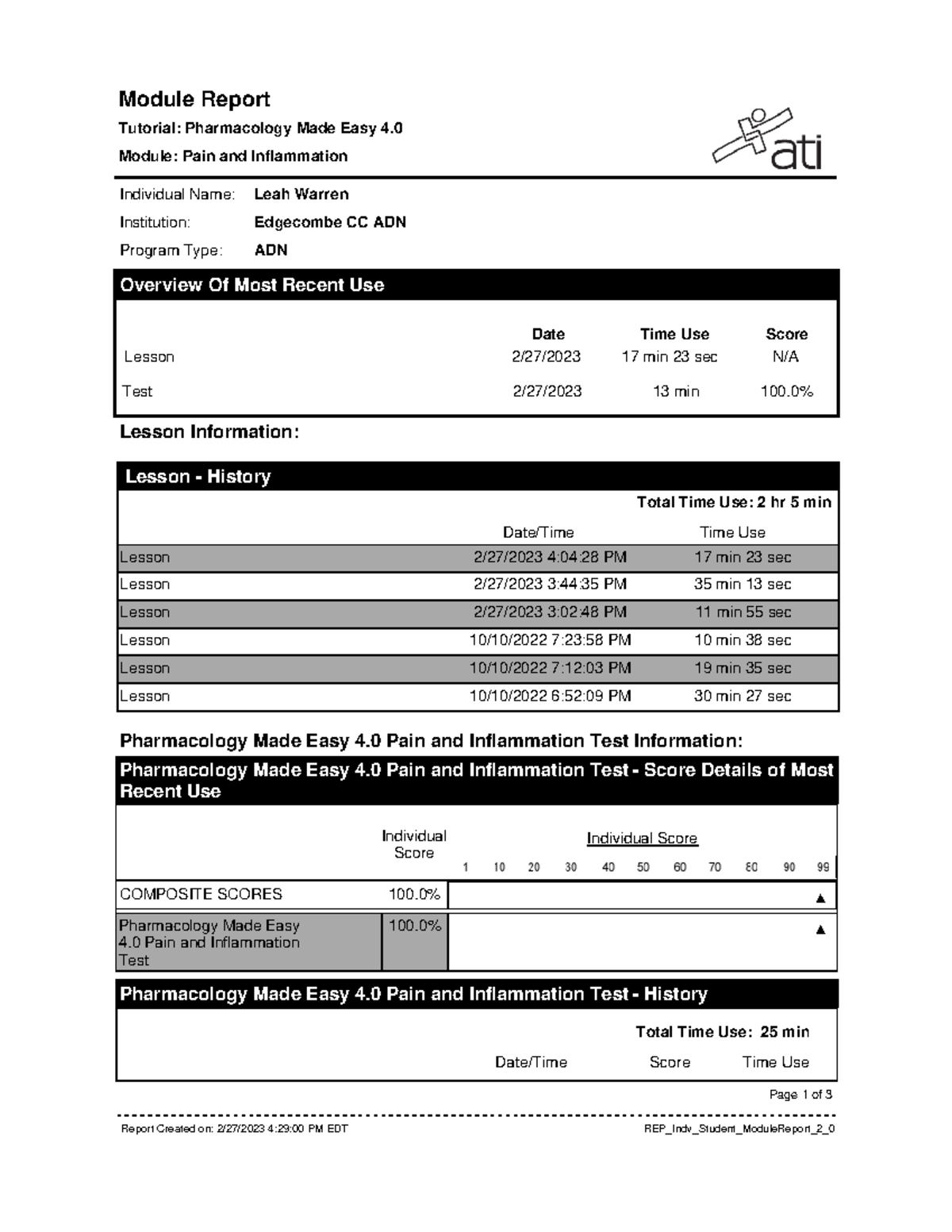 Report (11) - results for assignment - Module Report Tutorial ...