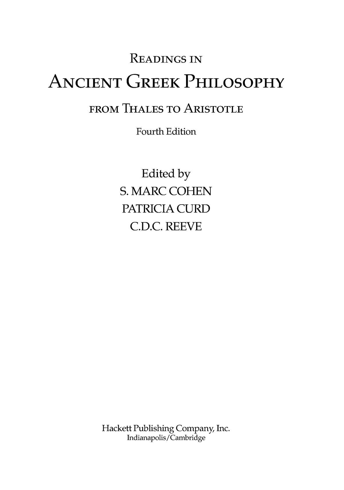 Aristotle - basic but fundamental - Readings in Ancient Greek ...