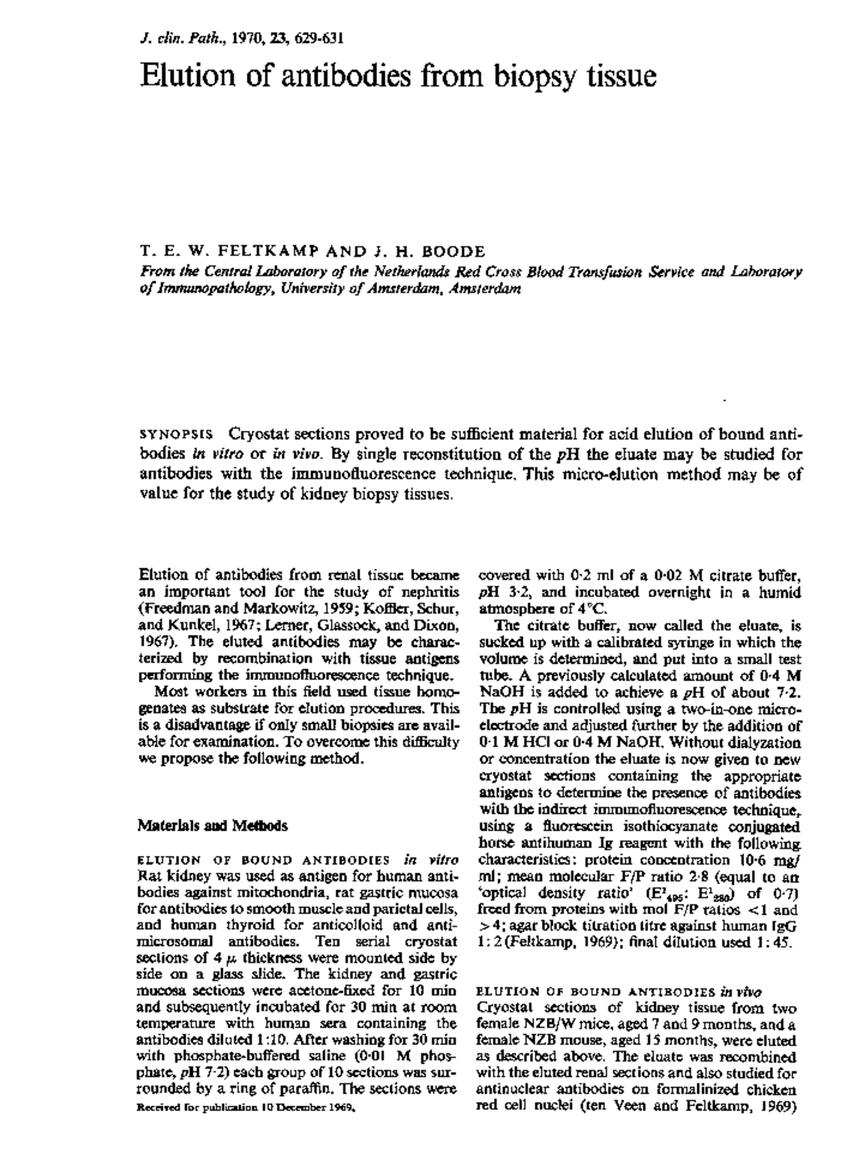 Jclinpath 00087-0077 - Summary General Biology - J. clin. Path., 1970 ...