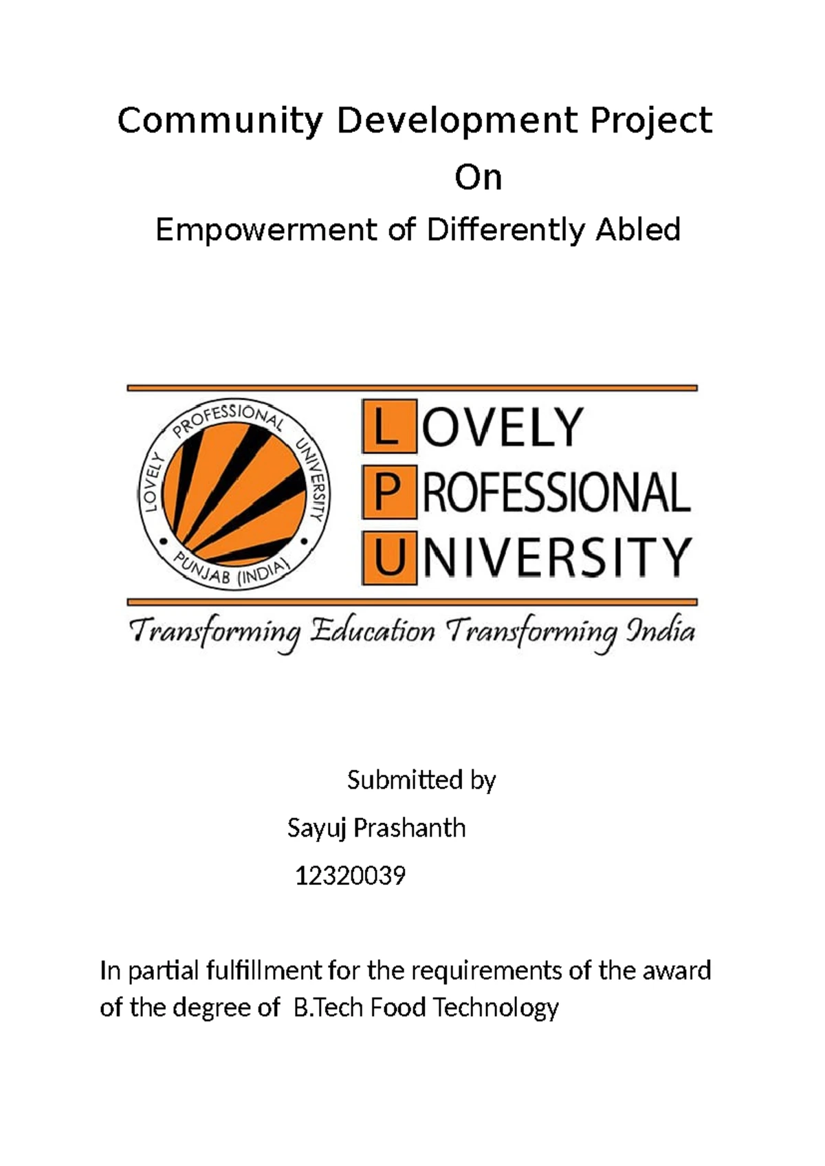 NGO Vansh Report - Community Development Project On CHILD DEVELOPMENT ...