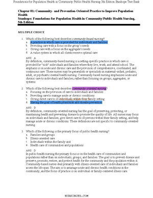 Ch2 - eeeee - NURSINGTB Chapter 02: The History of Public Health and ...