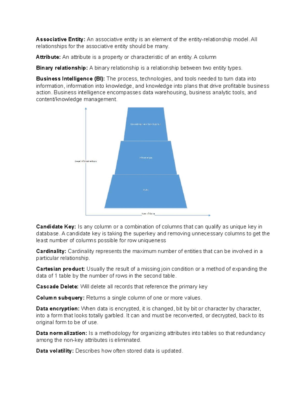 C175 Study Guide - Associative Entity: An associative entity is an ...