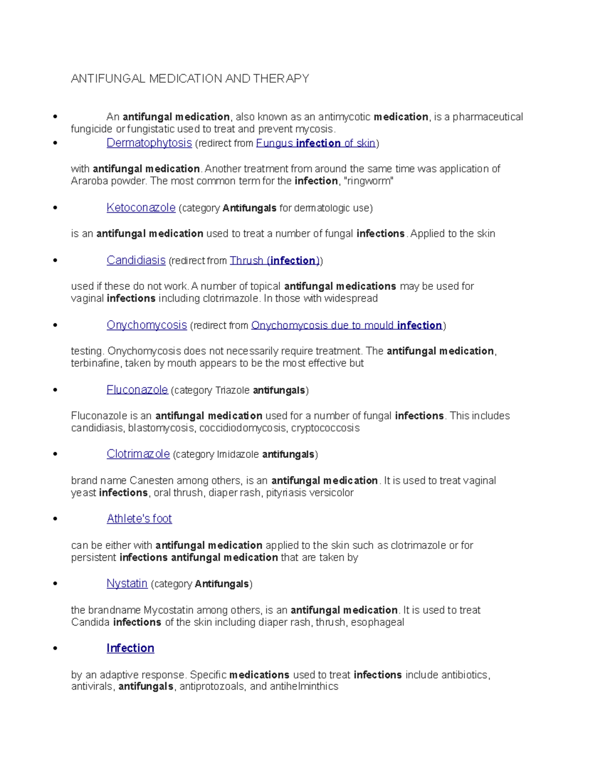 Antifungal Medication AND Therapy ANTIFUNGAL MEDICATION AND THERAPY An antifungal medication