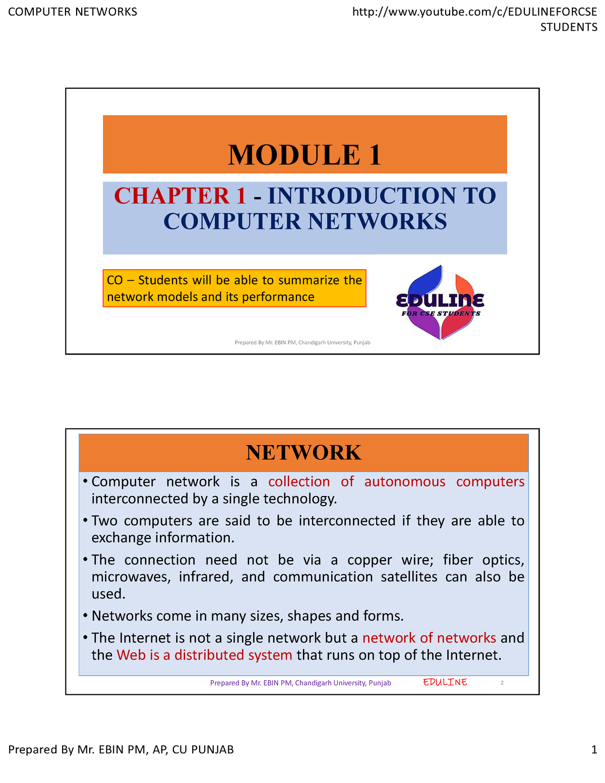 Module-1 - Cs Notes - STUDENTS MODULE 1 CHAPTER 1 - INTRODUCTION TO ...