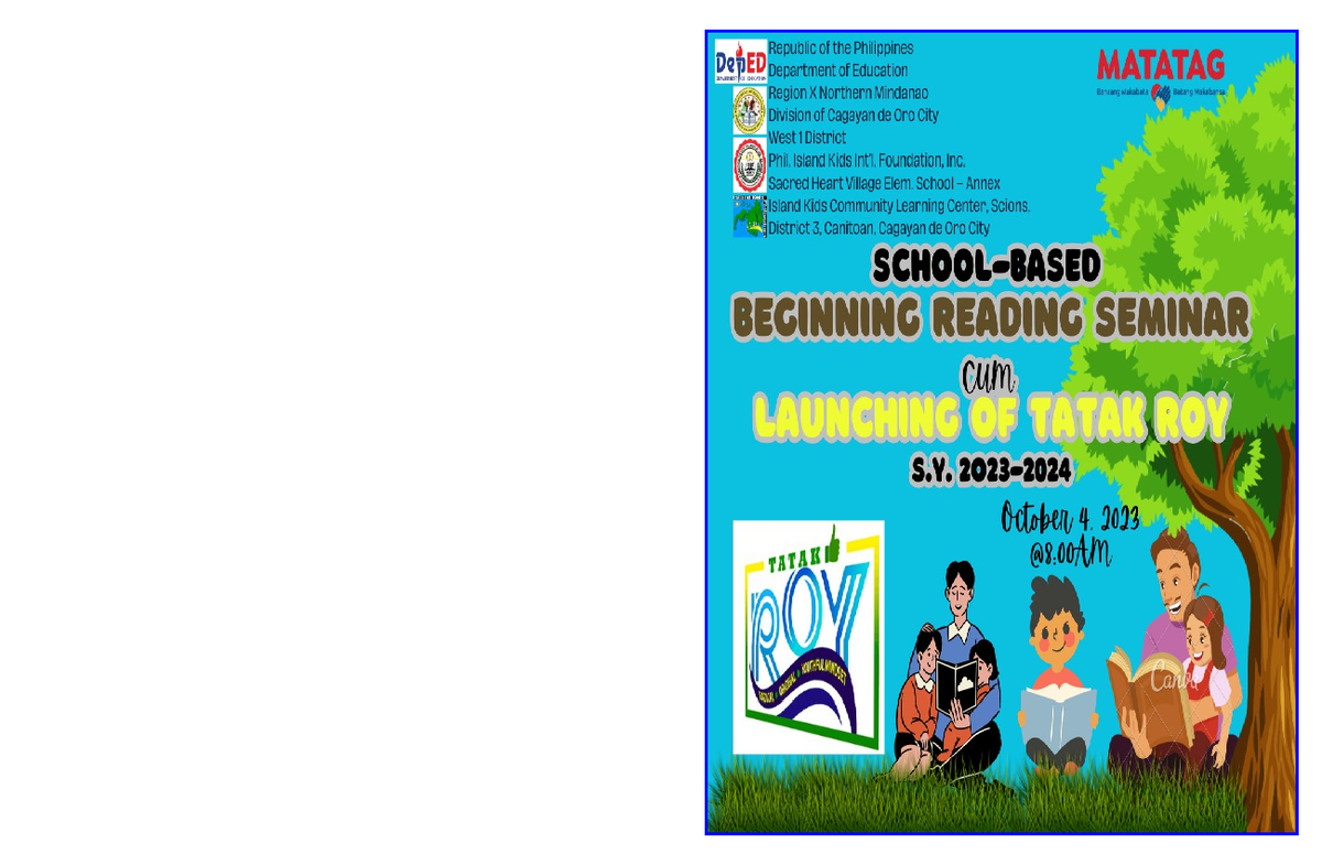 Beg reading invitation - Elementary Education - Studocu