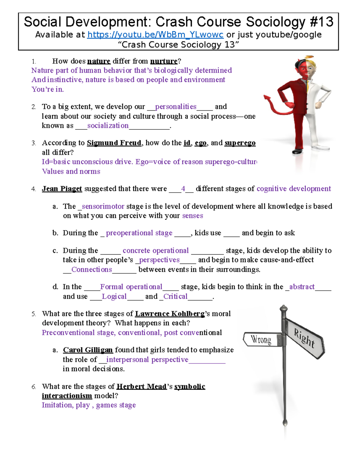 CH4 SET 3 hjhvkj Social Development Crash Course Sociology