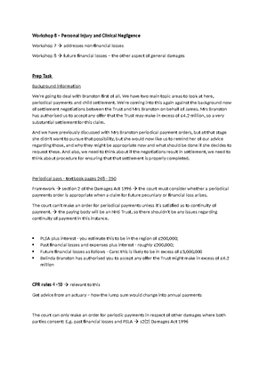 2223 picn ws07 ce01 guide - PERSONAL INJURY AND CLINICAL NEGLIGENCE LAW ...