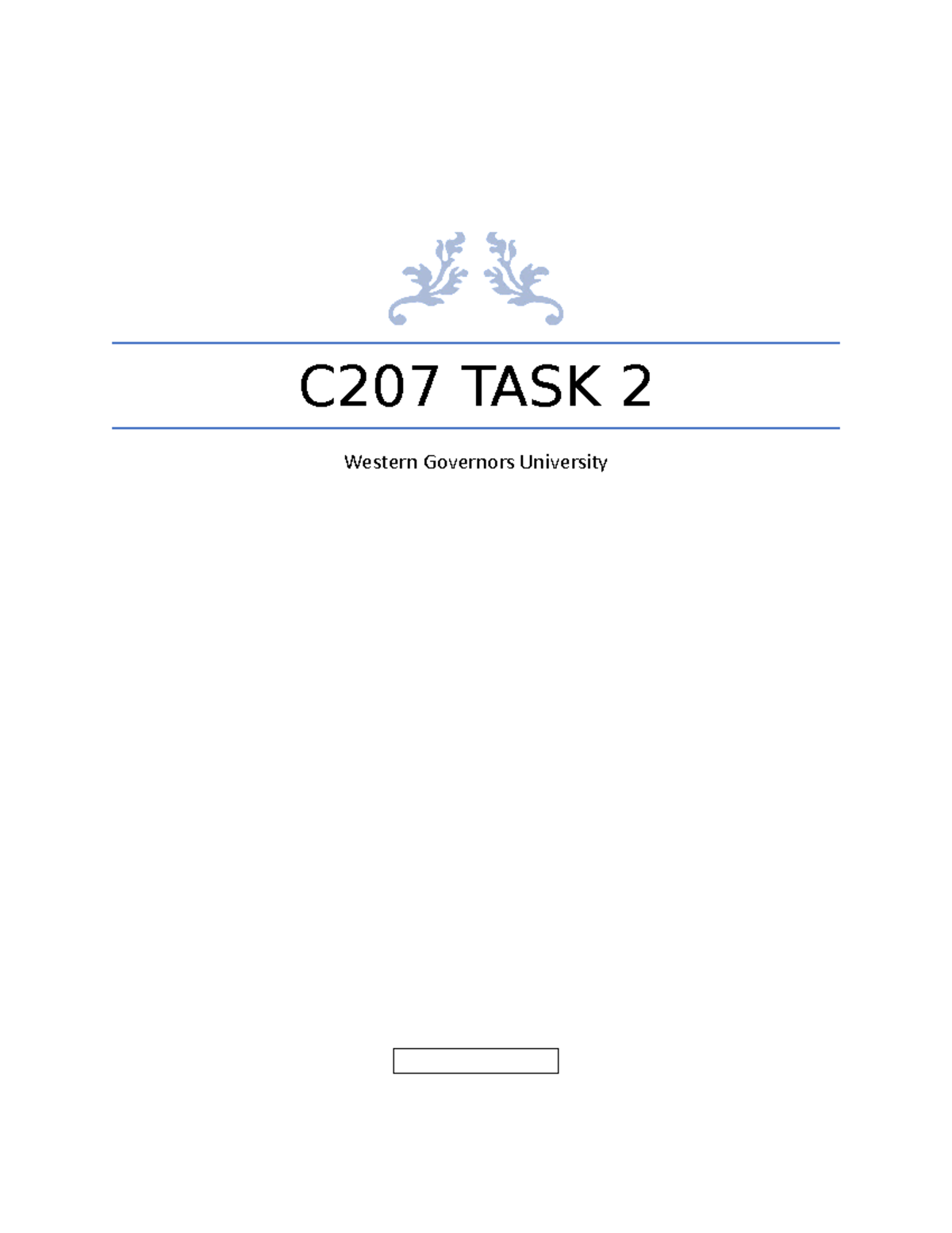 C207 Task 2 Reverse - C207 DATA DRIVEN DECISION MAKING ASSIGNMENT ...