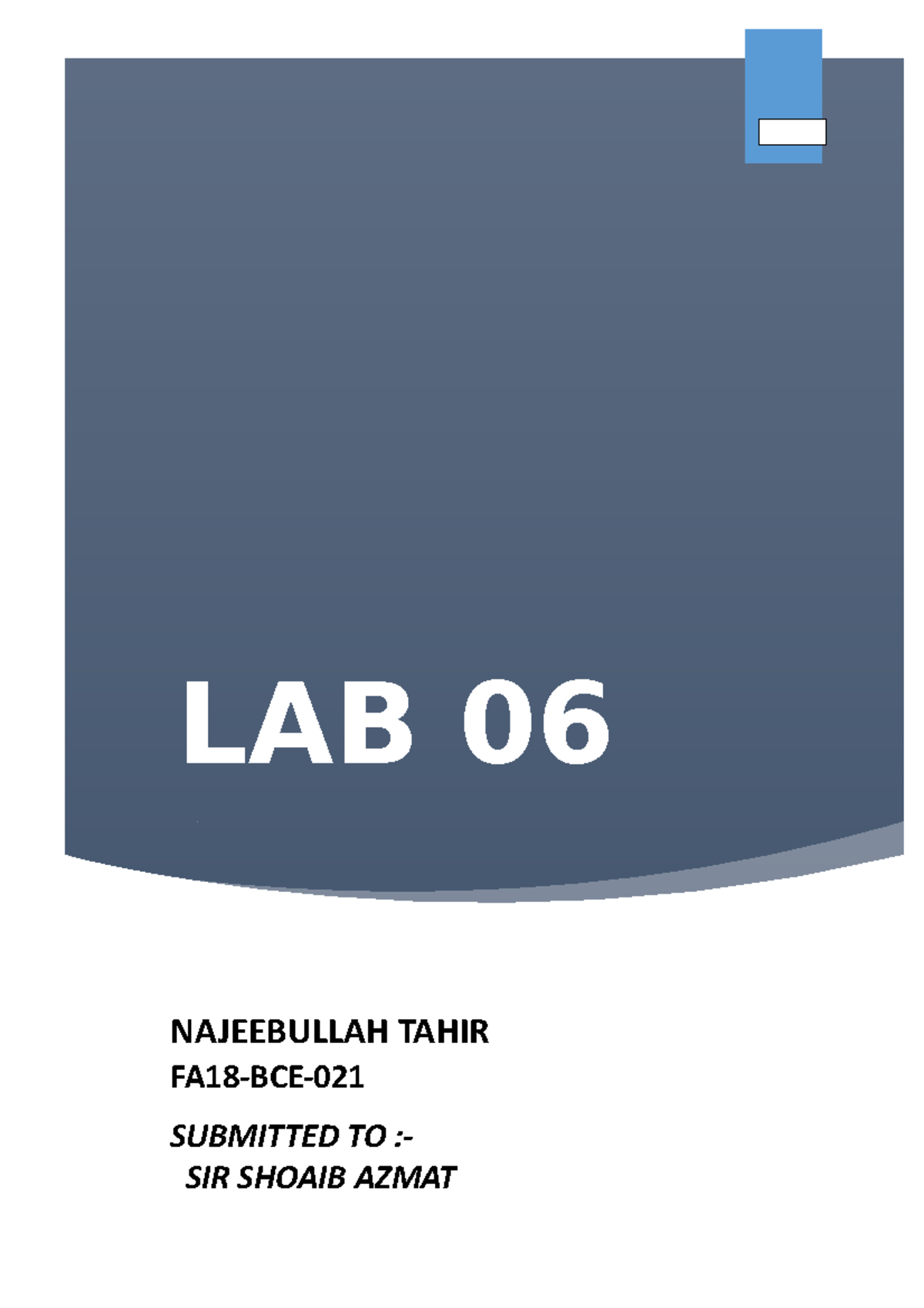 Lab 7 dip about convulution experiment - LAB 06 SUBMITTED TO :- SIR ...