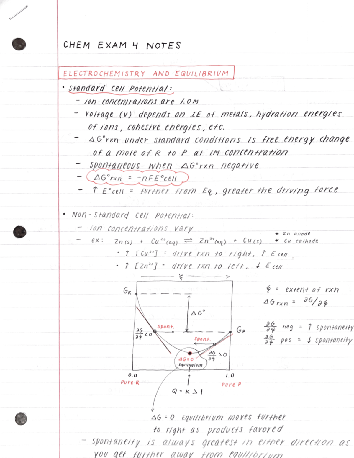 General Chemistry II Lecture Notes (for Exam 4, Part 1) - CHEM 20274 ...